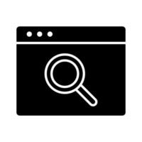 Browser Search Icon vector