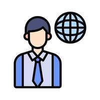 Global Business Icon vector