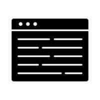 Webpage Content Icon vector