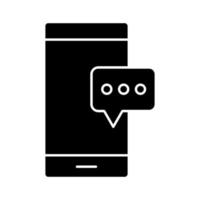 Mobile Chat Icon vector