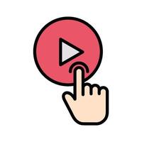 Video Player Icon vector