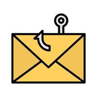 icono de phishing de correo electrónico vector