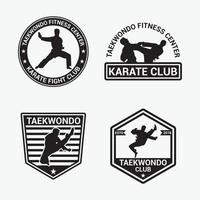 plantilla de vector de diseño de logotipo de taekwondo