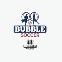 bubble soccer Logo Badges vector design templates set