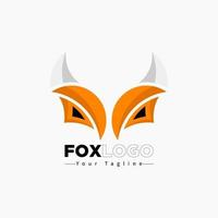 Creative Fox Head Logo Symbol Vector Design Illustration. Logo design