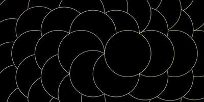 Dark Green, Yellow vector backdrop with circles.