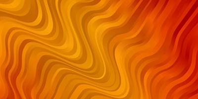 Light Orange vector pattern with wry lines.