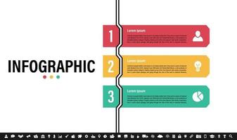 plantilla de diseño infográfico con concepto de negocio vector