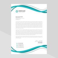 Letterhead template in flat style Free Vector