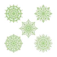 Luxury Mandala Ornamental Background Design Set vector