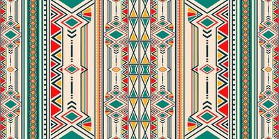 ornamento folclórico geométrico ikat para cerámica, papel tapiz, textil, web, tarjetas. patrón étnico. ornamento de la frontera. diseño nativo americano, navajo. motivo mexicano, adorno azteca vector