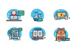 School Icon Set vector