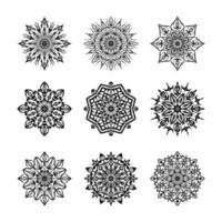 Luxury Mandala Ornamental Background Design Set vector