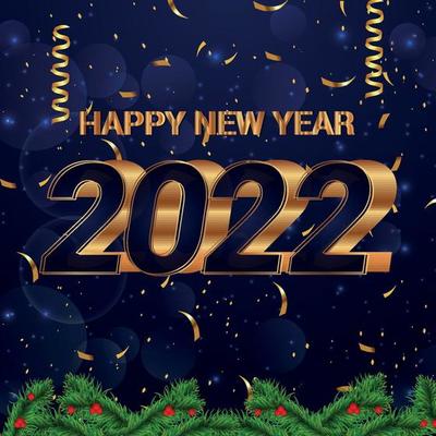 Happy New Year 2022 Vector Art, Icons, and Graphics for Free Download