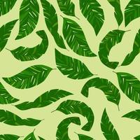 Tropical trendy seamless pattern with exotic palm leaves. Print for fabric, web and paper. vector