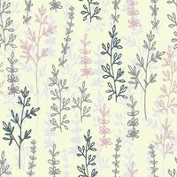 Vector floral seamless pattern and backdrop. Elegant plant background. Seamless pattern for home decor and textile.