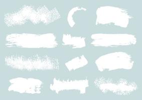 grunge brush stroke collection vector