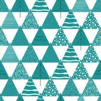 Seamless geometric pattern on paper texture. Winter fall forest background. vector