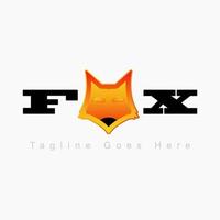 Creative Fox Head Logo Symbol Vector Design Illustration. Logo design