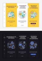 E-trash recycle plan onboarding vector template