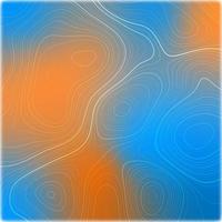 Abstract topography design background with heat map effect vector