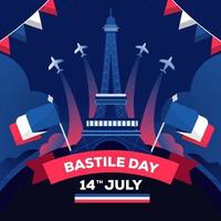 Bastile Day Background vector