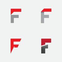 Letter F logo icon design template vector