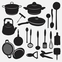 Conjunto de plantillas de diseño de vector de ilustración de colección de cocina