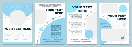 Empty content brochure template vector