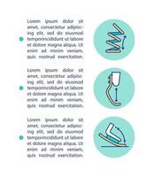 Energy absorption and return concept line icons with text vector