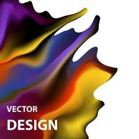 imagen de fondo vectorial con combinación de colores brillantes vector