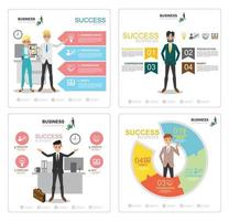 business success info graphic vector