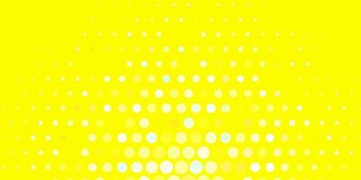 Light Green, Yellow vector texture with circles.