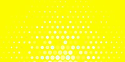 Light Green, Yellow vector texture with circles.