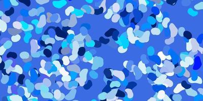 Light blue vector template with abstract forms.