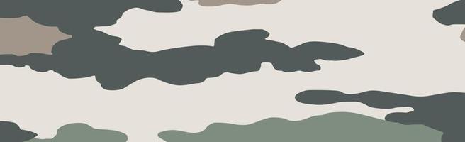 Military or hunting panoramic khaki geometric seamless pattern - Vector