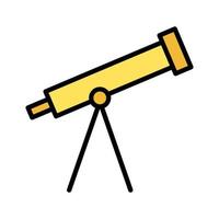 icono de vector de telescopio