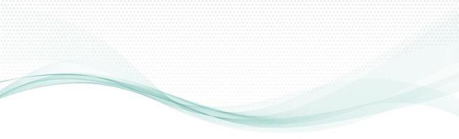 White vector panoramic background with wavy lines