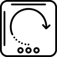 Line icon for reload vector