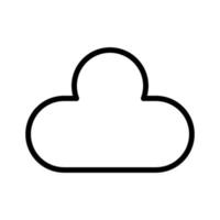 icono de vector de nube