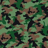 Fondo de impresión de color caqui de textura de camuflaje militar - vector