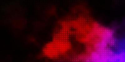 Dark Pink, Red vector background with bubbles.