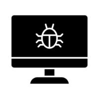 Computer Bug Icon vector