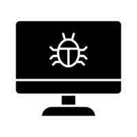 Computer Bug Icon vector