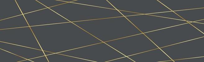 Bright golden lines on gray background - Vector