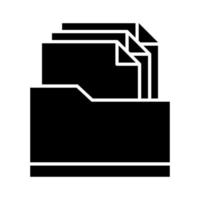 icono de carpeta de archivos vector