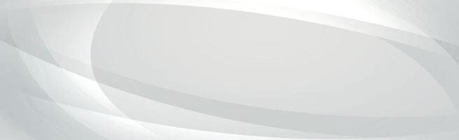 White vector panoramic background with wavy lines