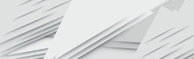 White vector panoramic background with wavy lines