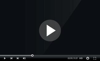 Video and Media Player Interface Template - Vector