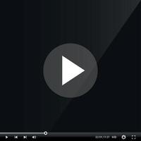 Video and Media Player Interface Template - Vector